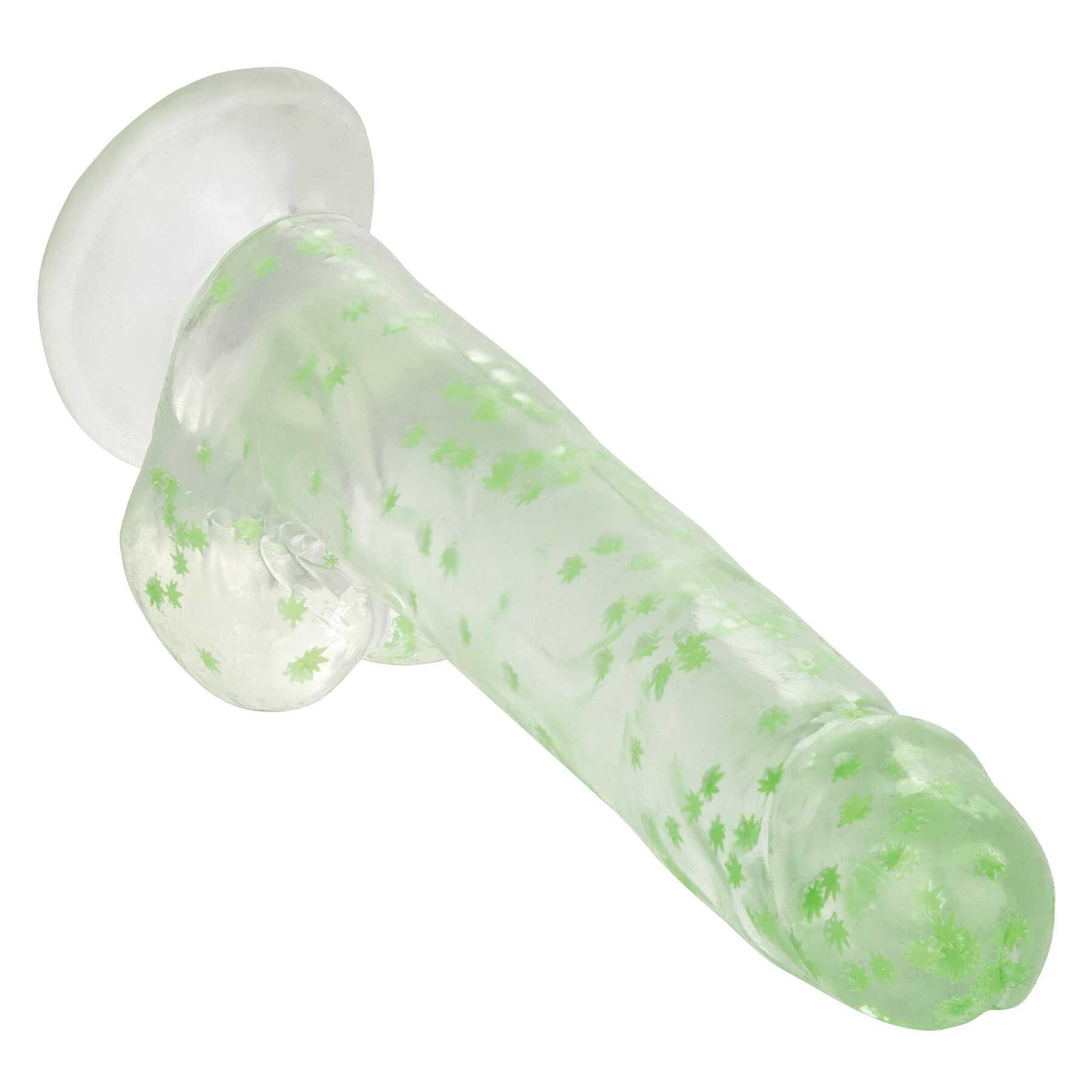 Naughty Bits Leaf Glow In The Dark Dildo