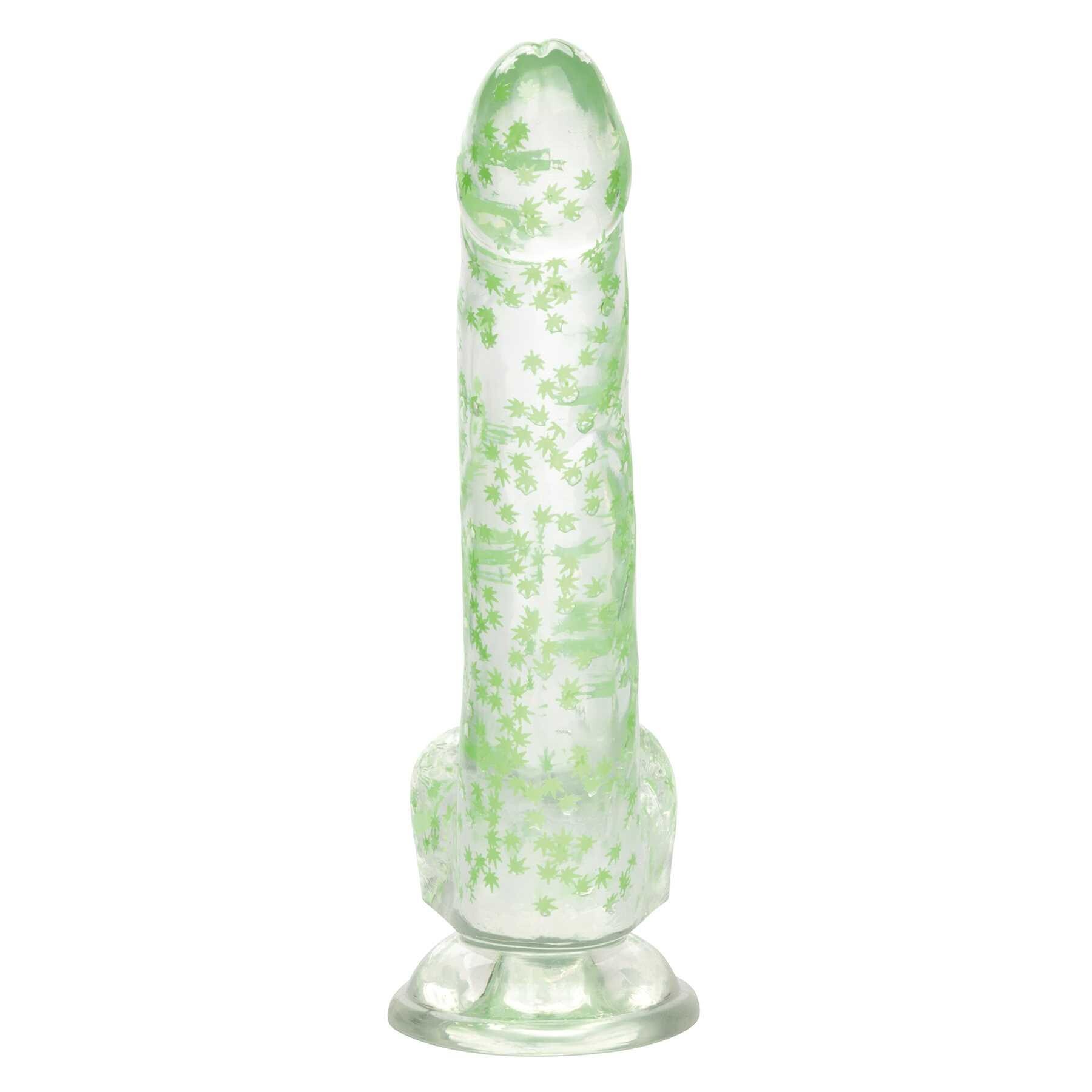 Naughty Bits Leaf Glow In The Dark Dildo