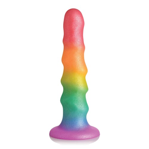 SIMPLY SWEET ZIGZAG RAINBOW DILDO