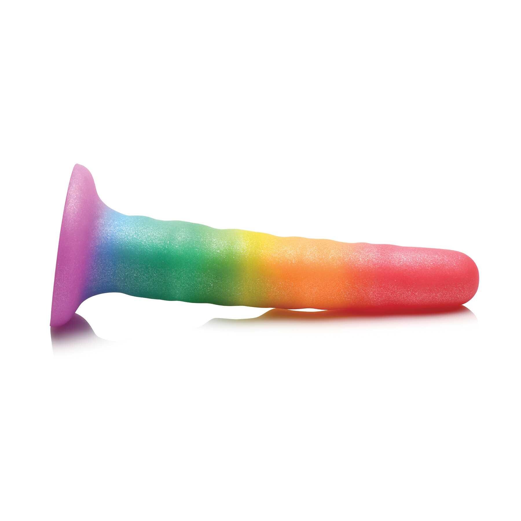 SIMPLY SWEET ZIGZAG RAINBOW DILDO