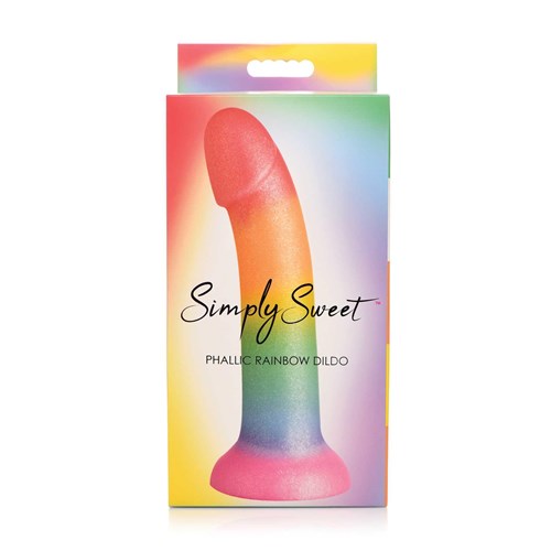 SIMPLY SWEET PHALLIC RAINBOW  dildo packaging
