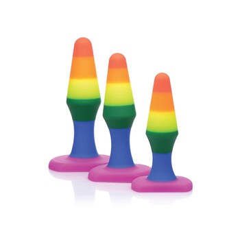 Rainbrow Ready Silicone Anal Trainer Set