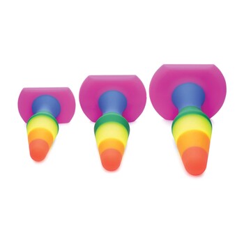 Rainbrow Ready Silicone Anal Trainer Set