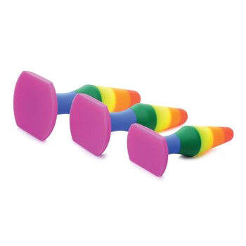 Rainbrow Ready Silicone Anal Trainer Set