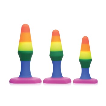 Rainbrow Ready Silicone Anal Trainer Set