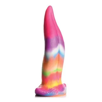 Unicorn Kiss - Glow-in-the-Dark Silicone Tongue Dildo