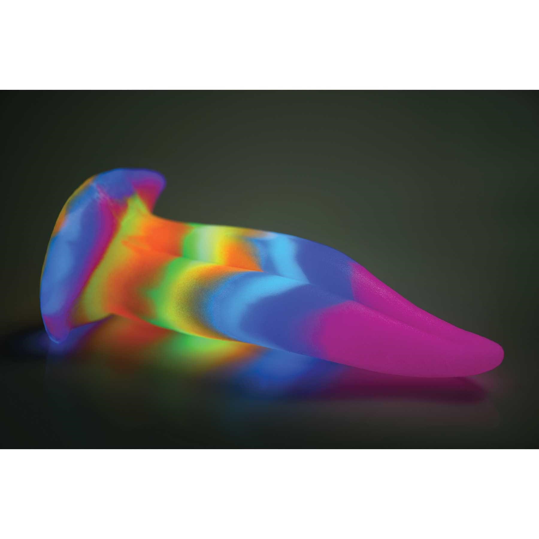 Unicorn Kiss - Glow-in-the-Dark Silicone Tongue Dildo