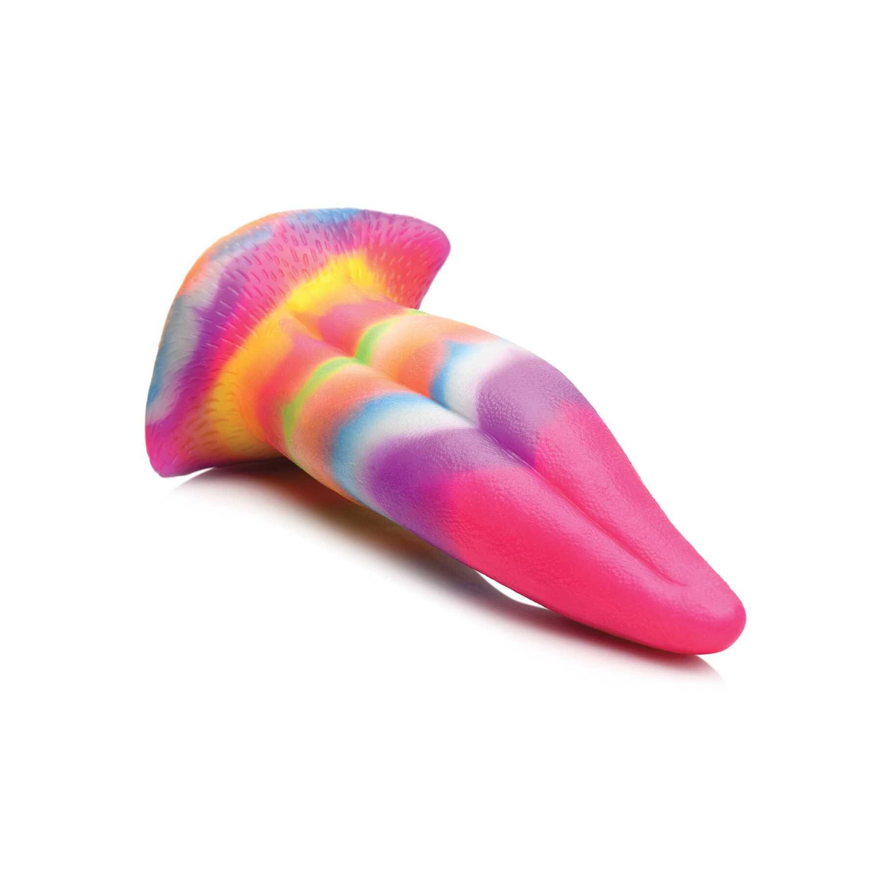 Unicorn Kiss - Glow-in-the-Dark Silicone Tongue Dildo