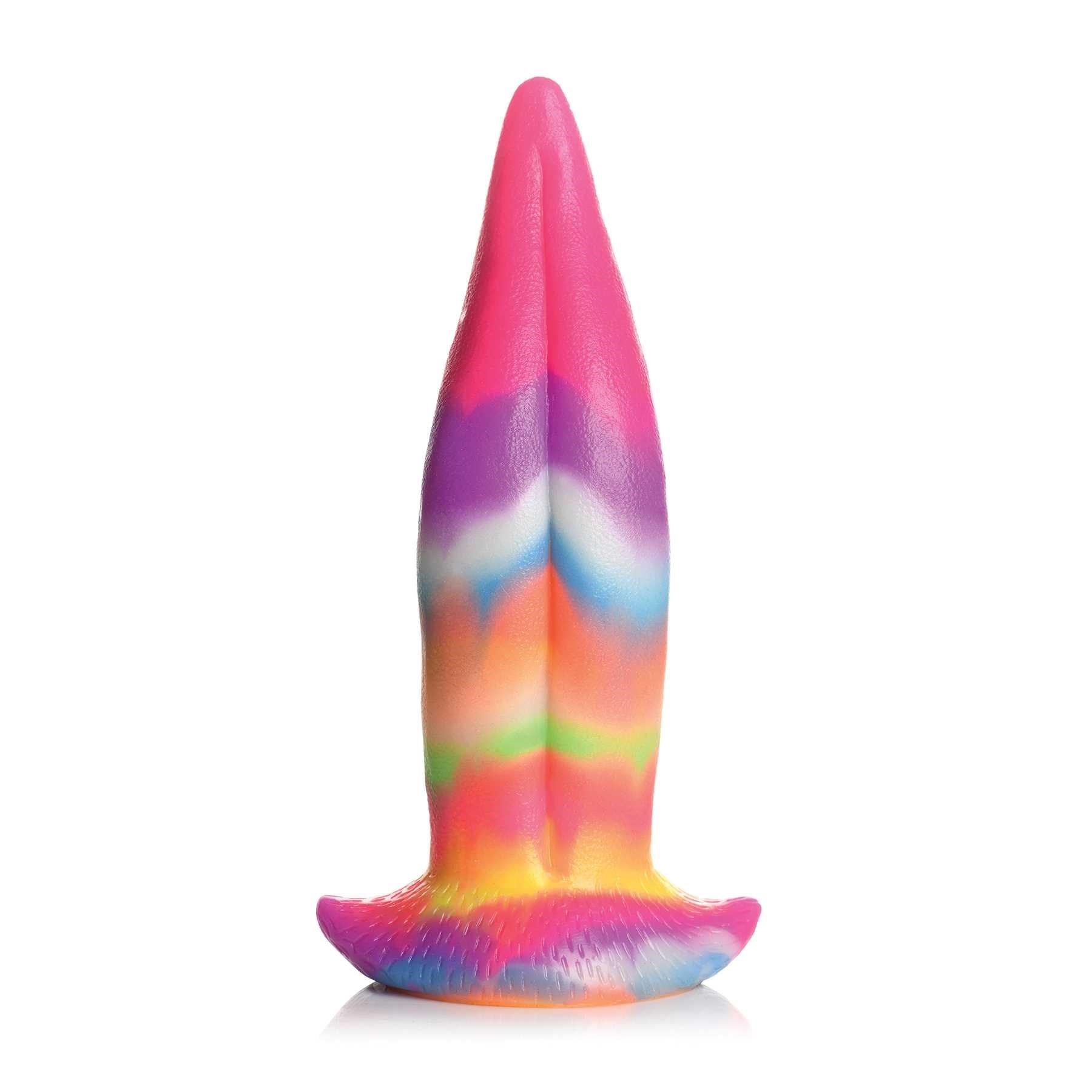 Unicorn Kiss - Glow-in-the-Dark Silicone Tongue Dildo