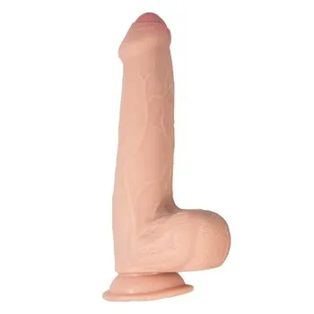 Realcocks 9 Inch Fat Dick Dual Layered Uncut Sliders Dildo