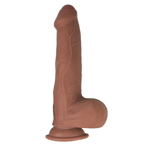 Realcocks 9 Inch Fat Dick Dual Layered Uncut Sliders Dildo