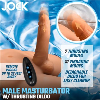 Jock Ass Masturbator w/Thrusting Dildo