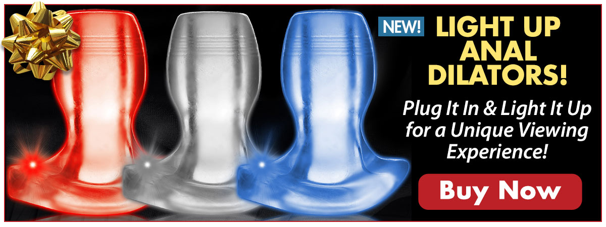 Light Up Anal Dilators - Plug 'Em In, Light 'Em Up For A Unique Viewing Experience!