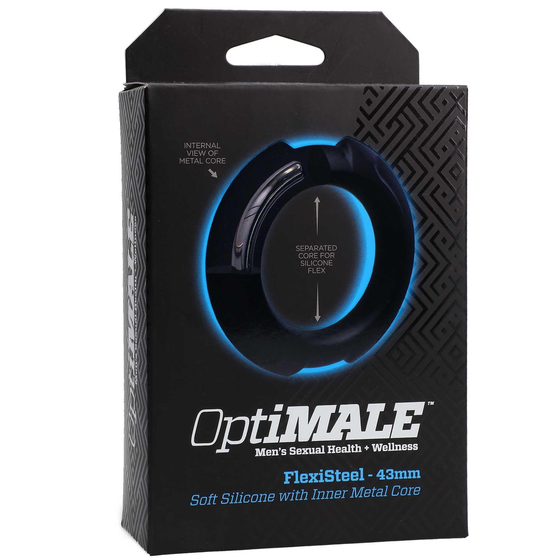 OptiMALE FlexiSteel C-Ring black packaging