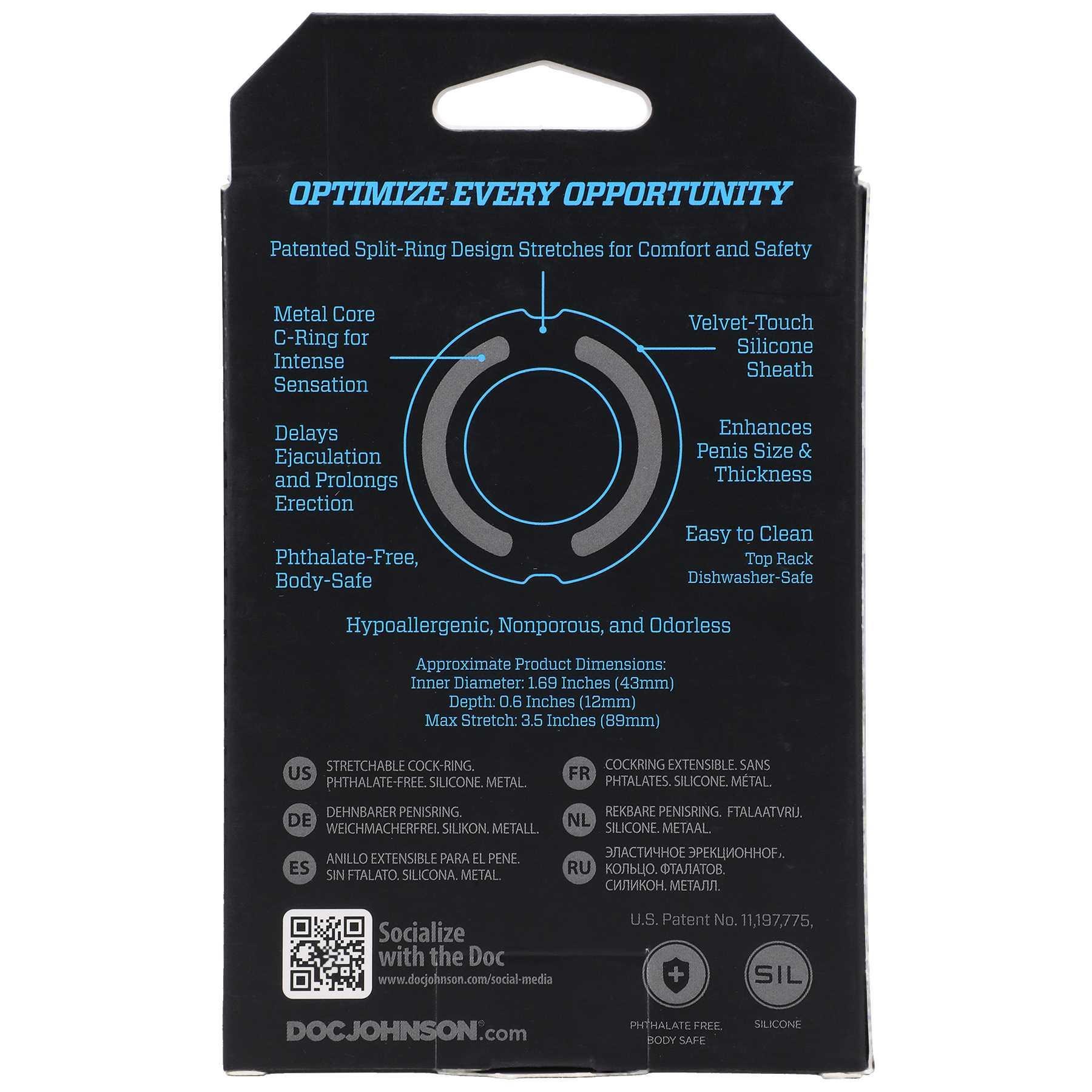 OptiMALE FlexiSteel C-Ring  black packaging