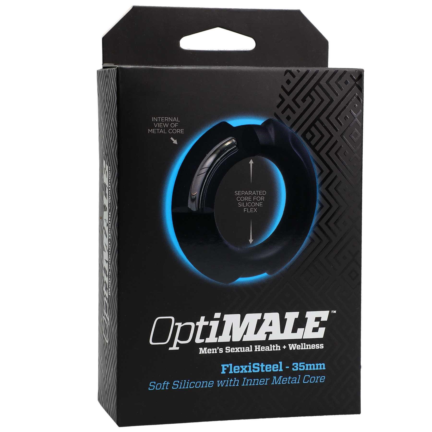 OptiMALE FlexiSteel C-Ring black packaging