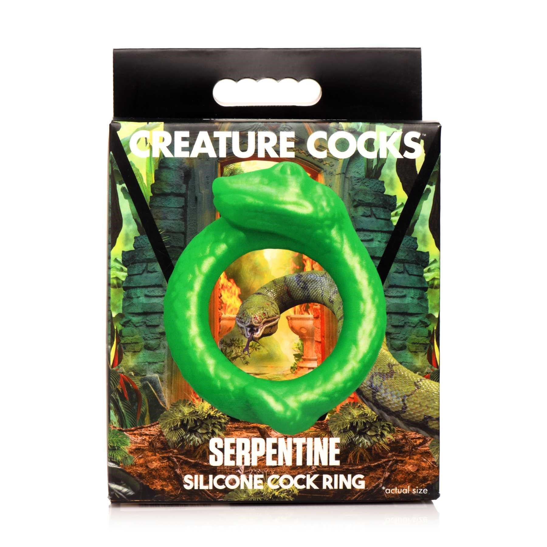 Creature Cocks Serpentine Silicone Cock Ring packaging