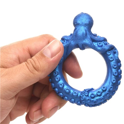 Creature Cocks Poseidon's Octo-Ring Silicone Cock Ring hand held