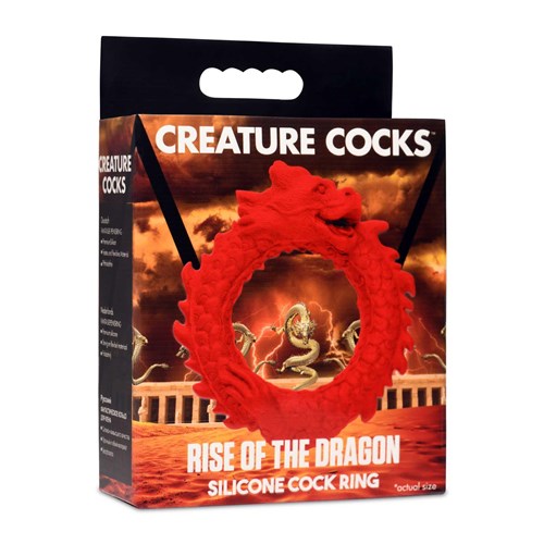 Creature Cocks Rise of the Dragon Silicone Cock Ring Packaging