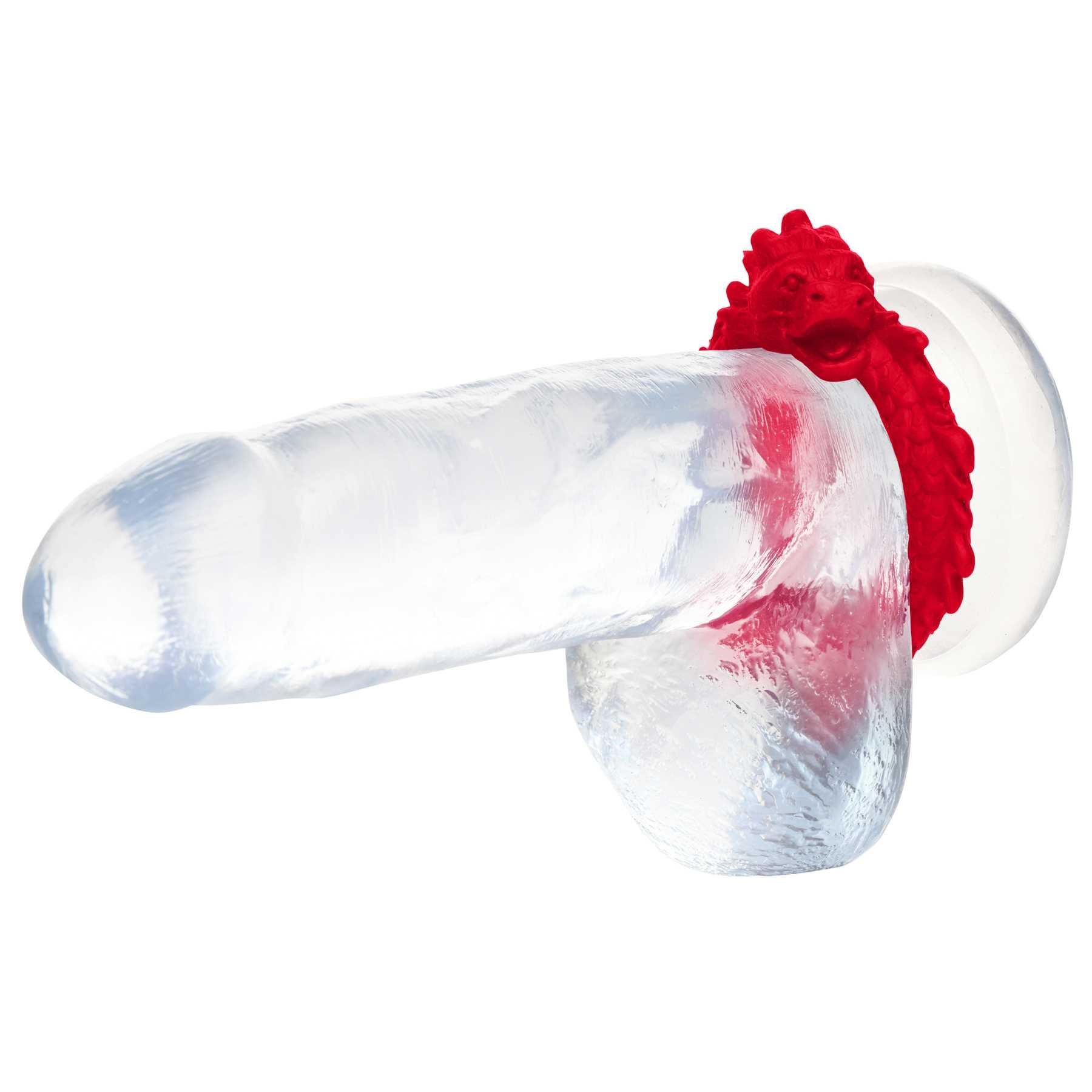 Creature Cocks Rise of the Dragon Silicone Cock Ring on dildo