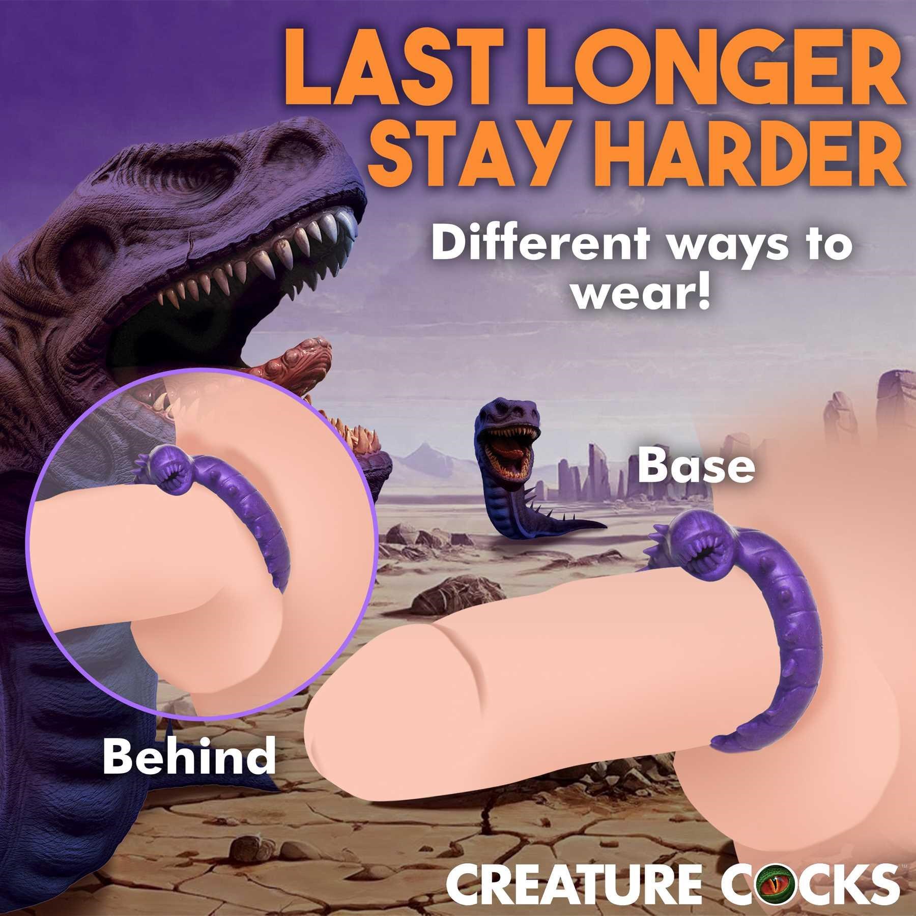 Creature Cocks Slitherine Silicone Cock Ring on dildo