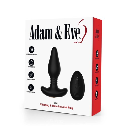 Carl Vibrating & Rimming Anal Plug Packaging