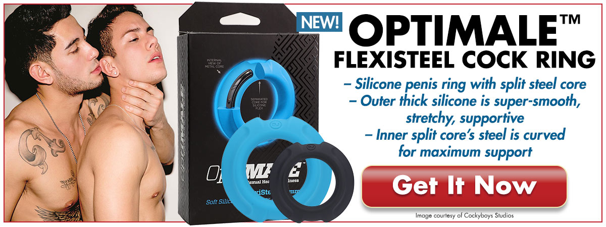 The Optimale FlexiSteel Cock Ring - The Cockring Re-imagined From the Ground Up! Has the benefits of Silicone and the Long-Lasting Feel Of Steel!