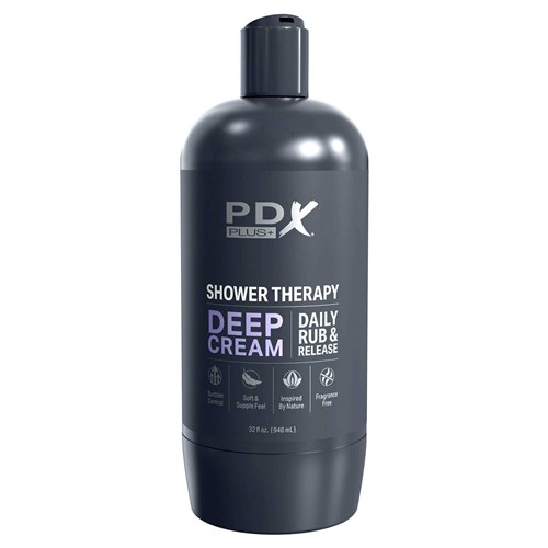 PDX Plus Shower Therapy Deep Cream Discreet Stroker