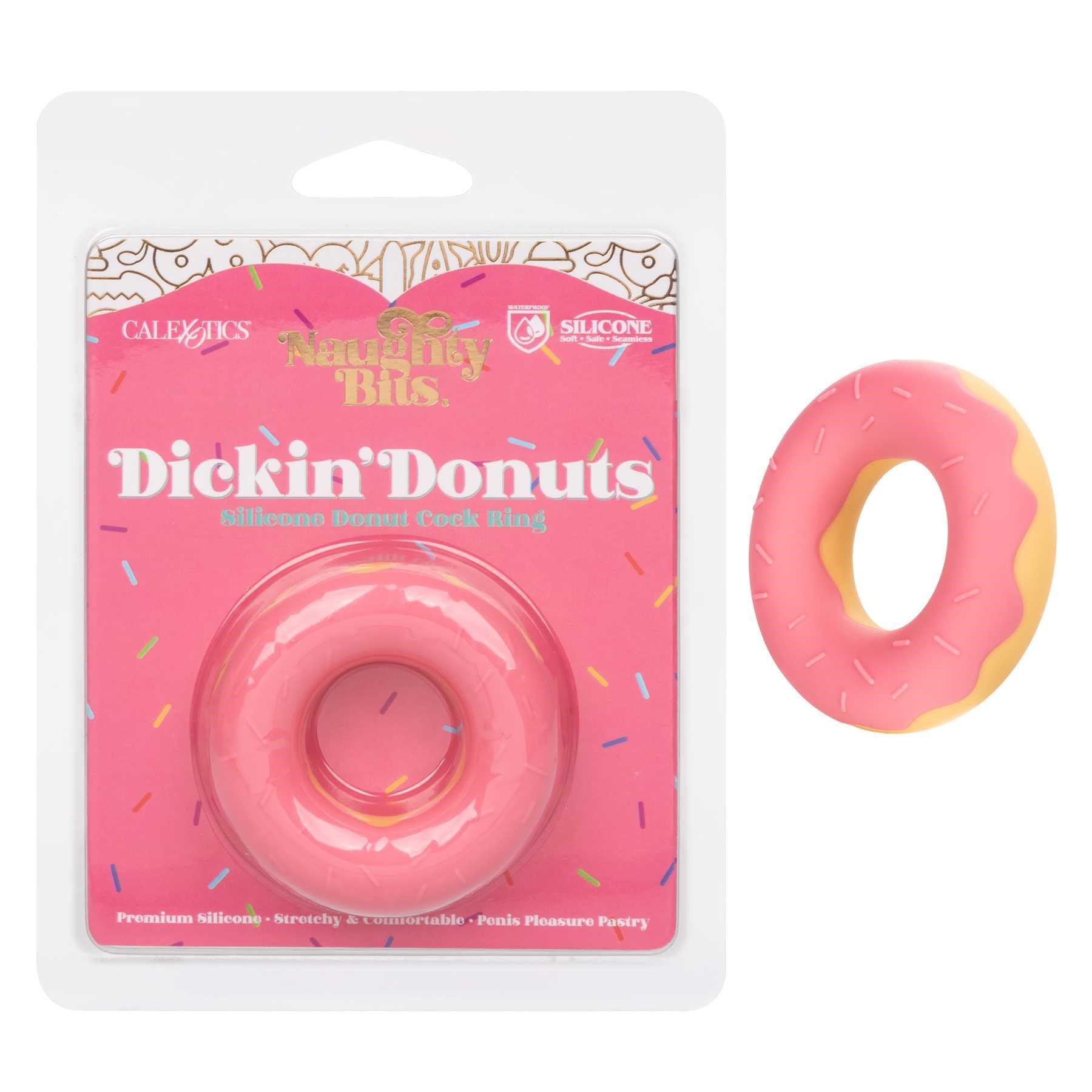 Naughty Bits Dickin' Donuts Silicone Donut Cock Ring packaging