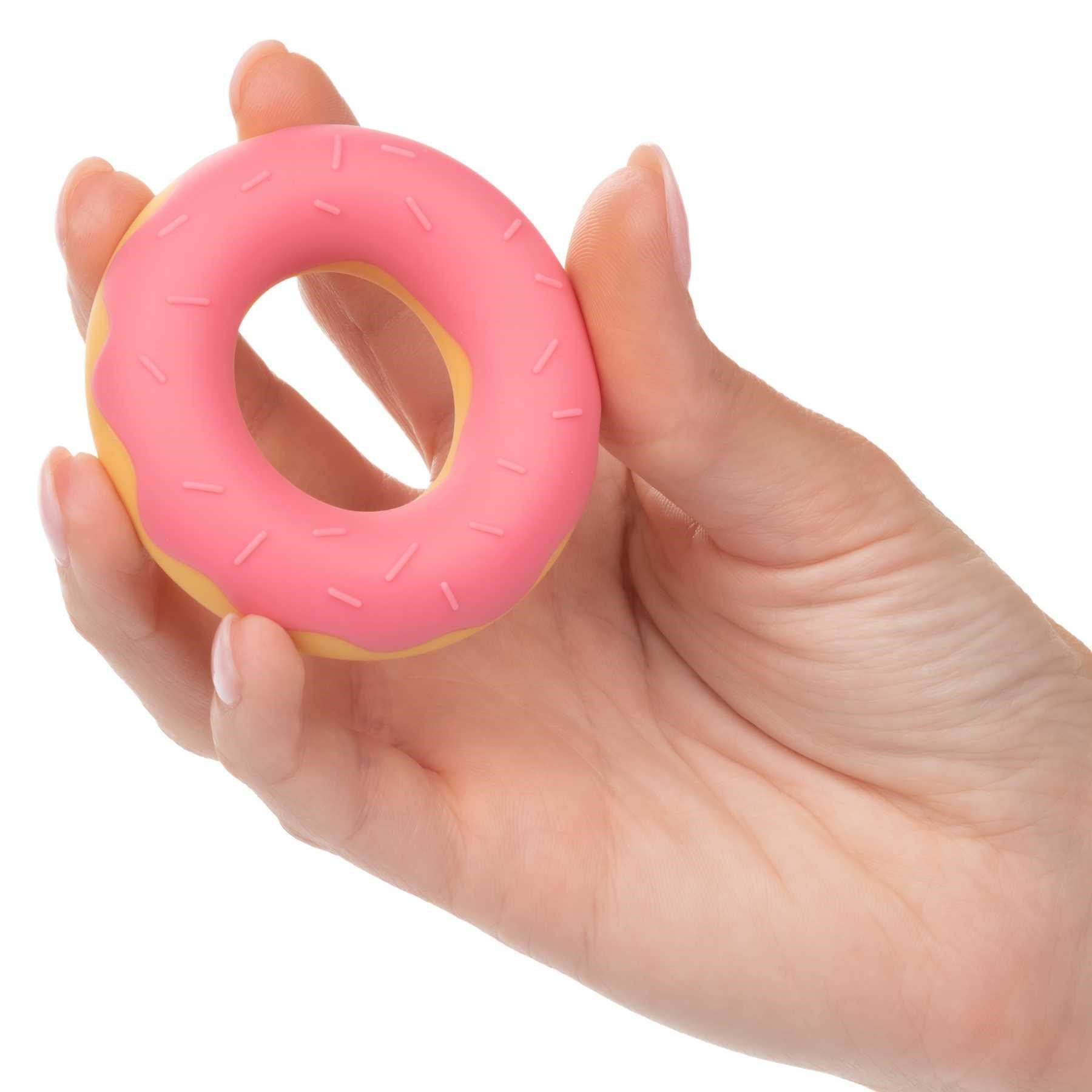 Naughty Bits Dickin' Donuts Silicone Donut Cock Ring hand held