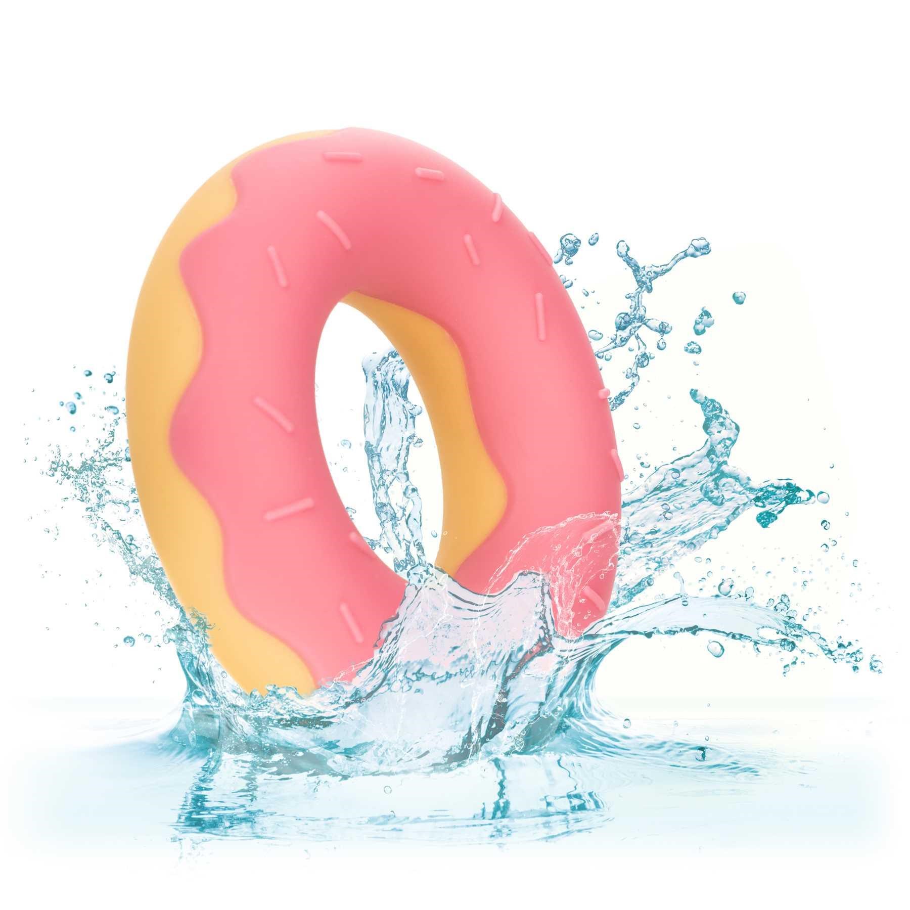Naughty Bits Dickin' Donuts Silicone Donut Cock Ring in water