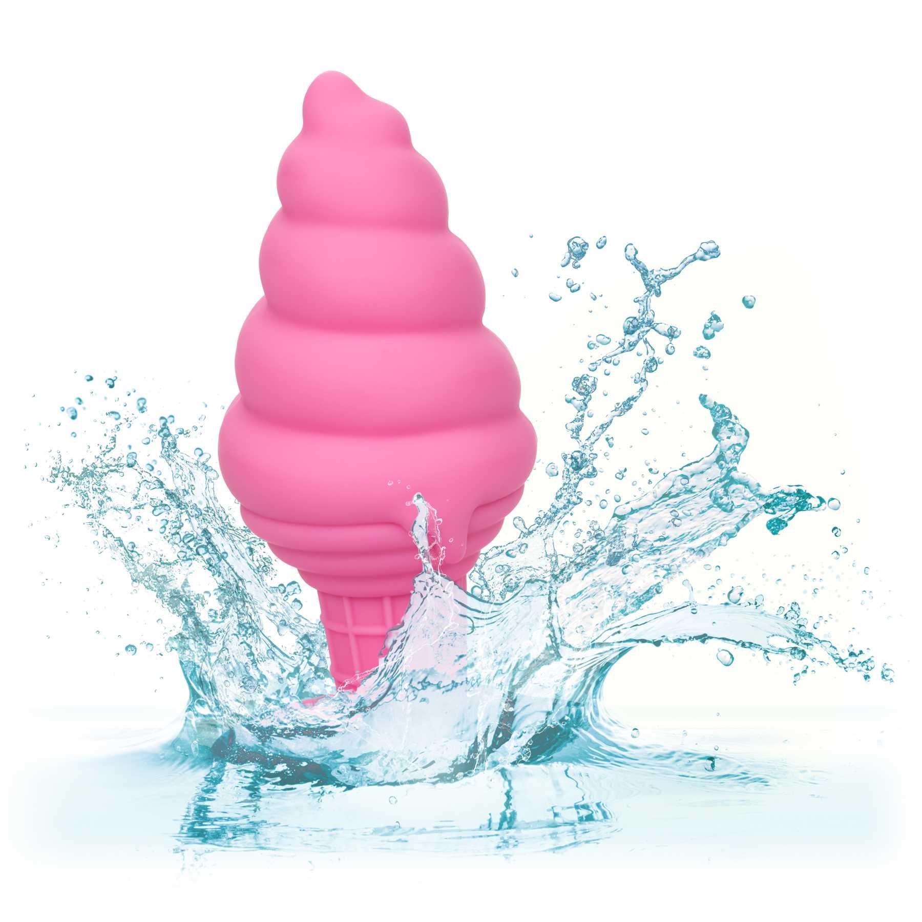 Naughty Bits Yum Bum Ice Cream Cone Butt Plug in water