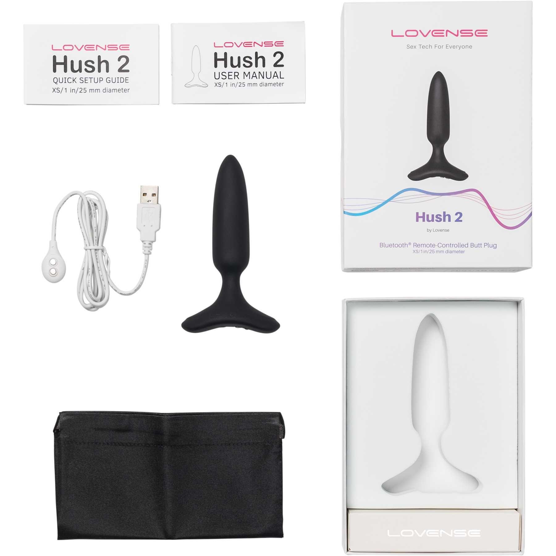 Lovense Hush 2 Bluetooth Vibrating Butt Plug