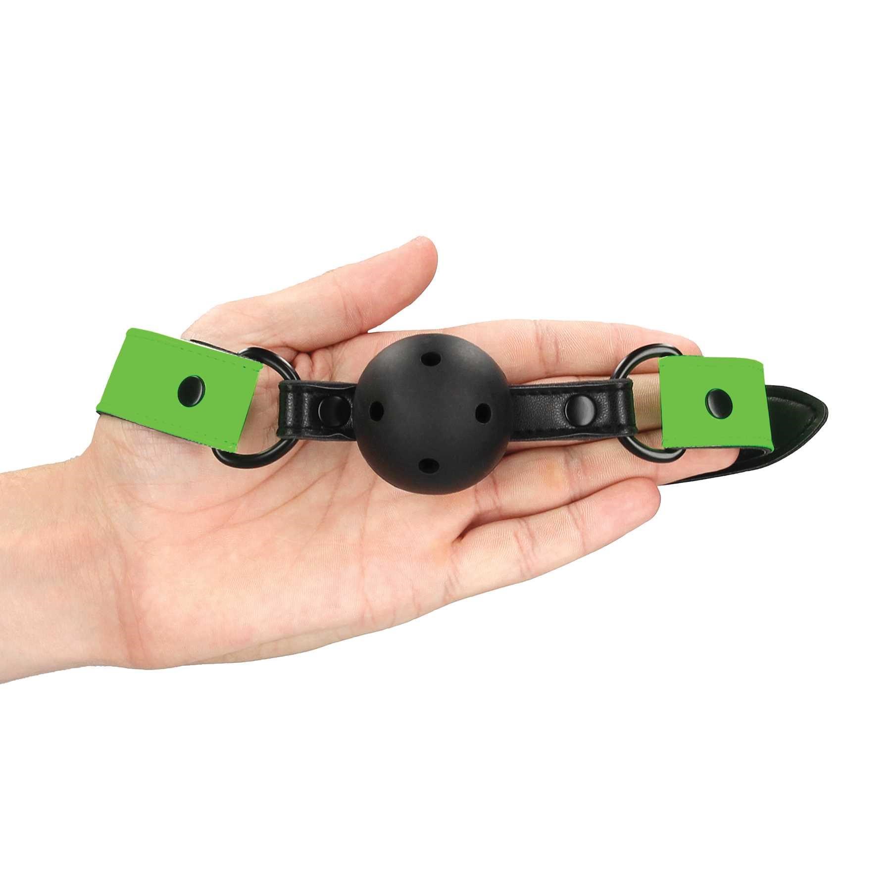 Ouch! Glow In The Dark Ball Gag hand held