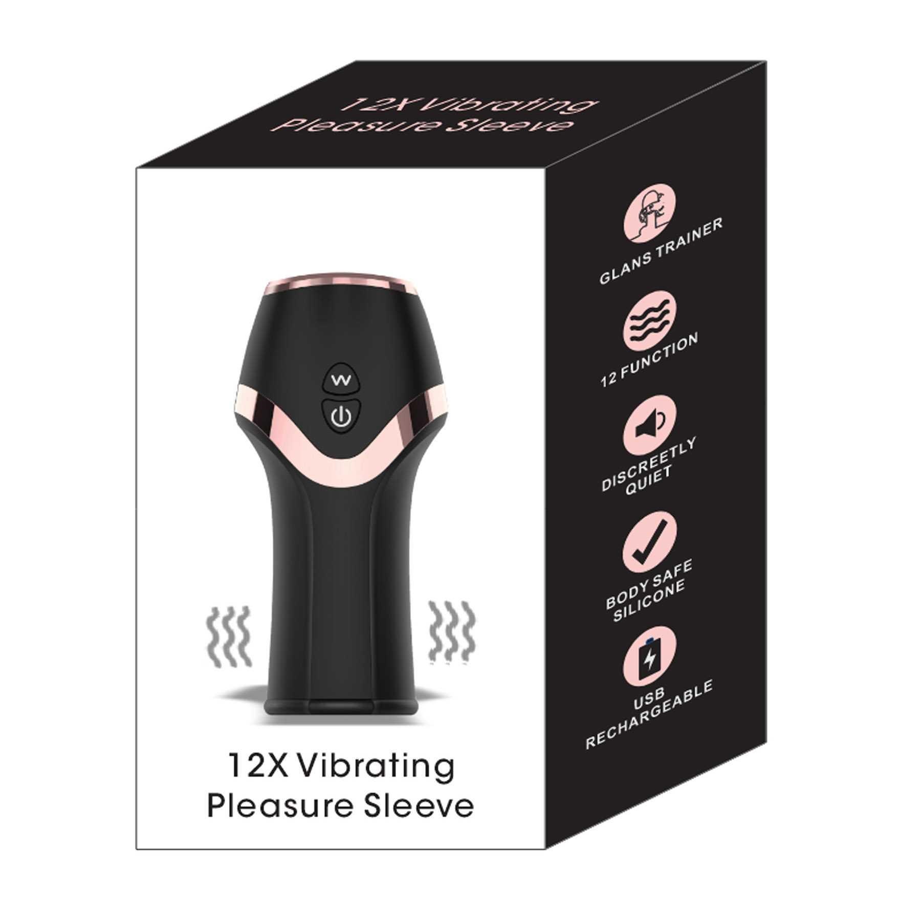 12X VIBRATING PLEASURE SLEEVE