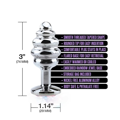 NIXIE HONEY DIPPER METAL BUTT PLUG specifications