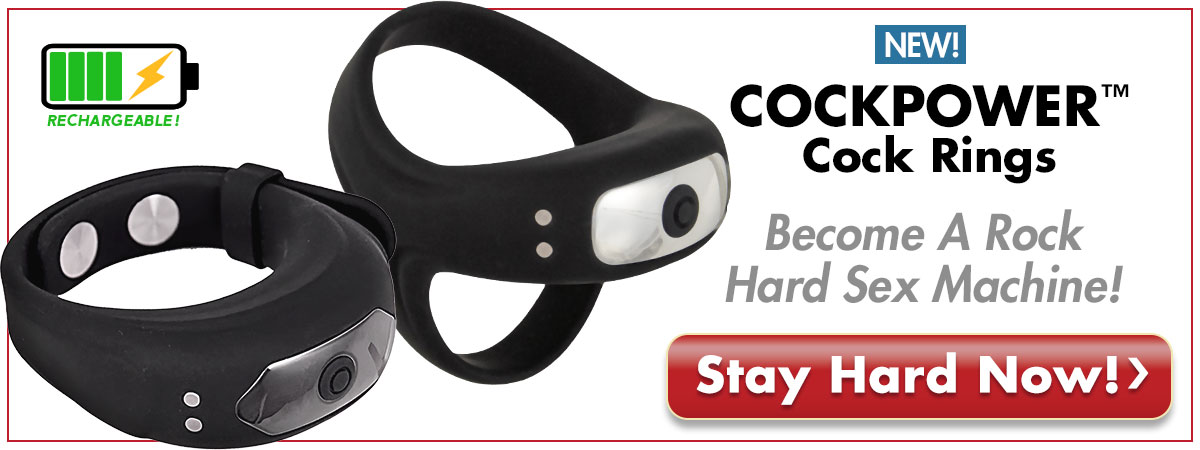 Become A Rock Hard Sex Machine With COCKPOWER's Cock Rings!