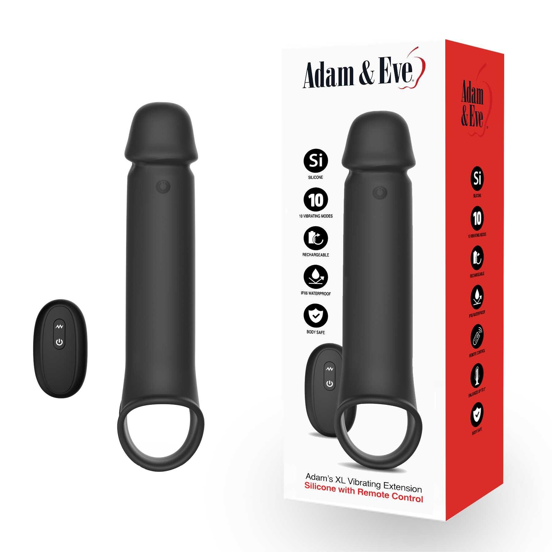 Adam's XL Vibrating Extension product box