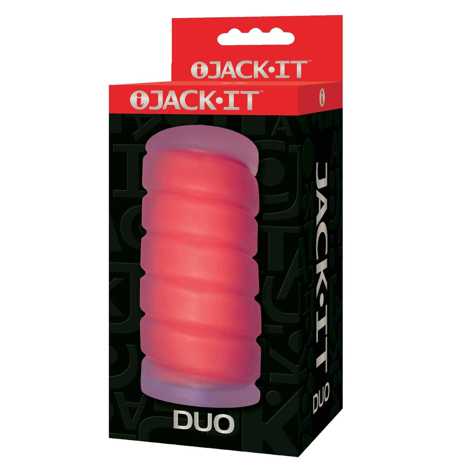 Jack-It Duo Stroker male masturbator red packaging