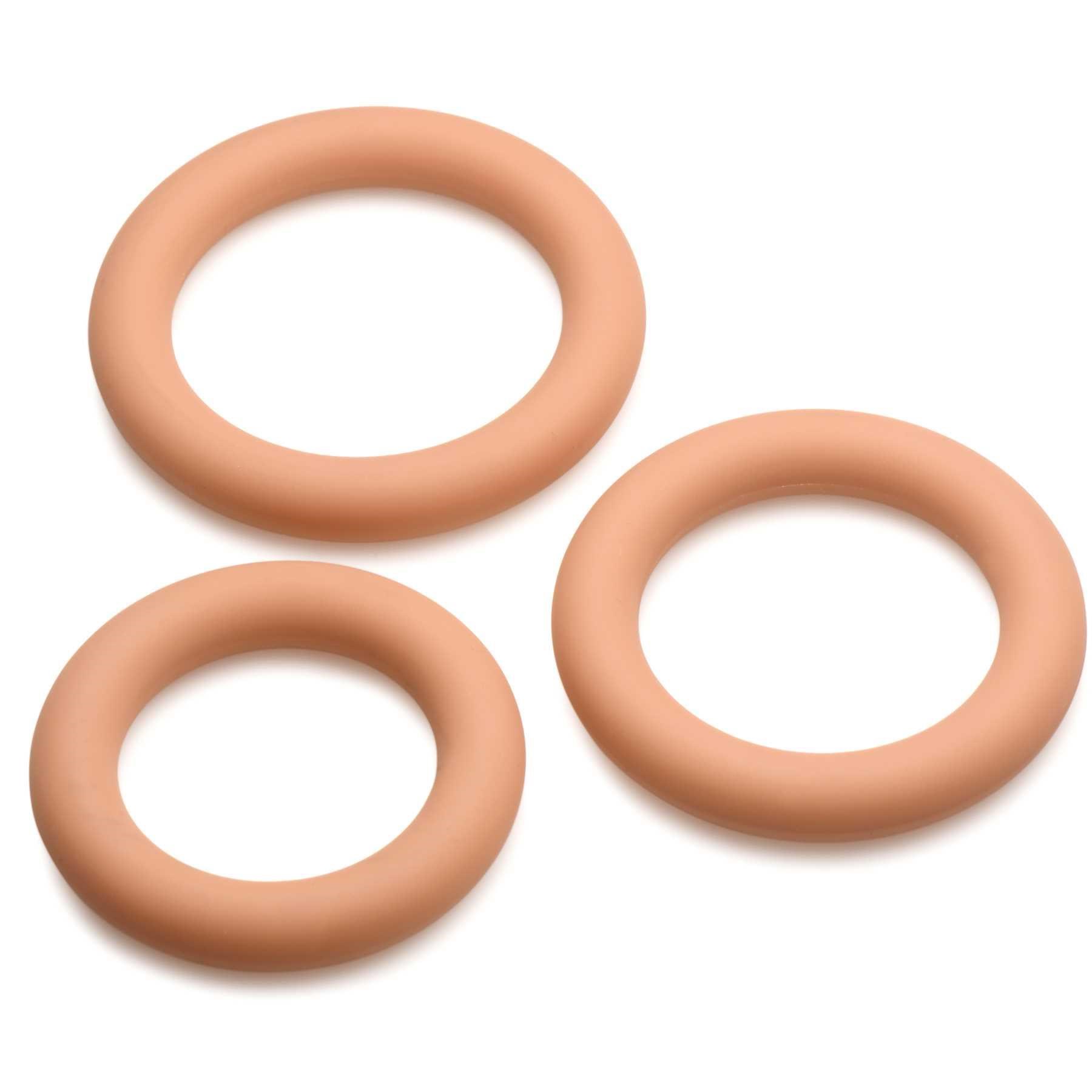 Jock Silicone Cock Ring Set tan