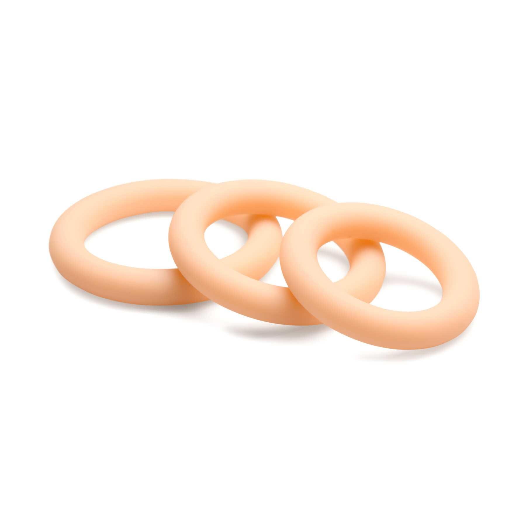 Jock Silicone Cock Ring Set white