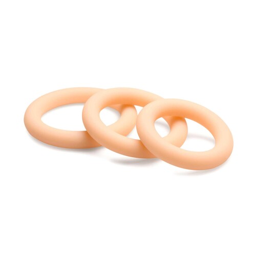 Jock Silicone Cock Ring Set white
