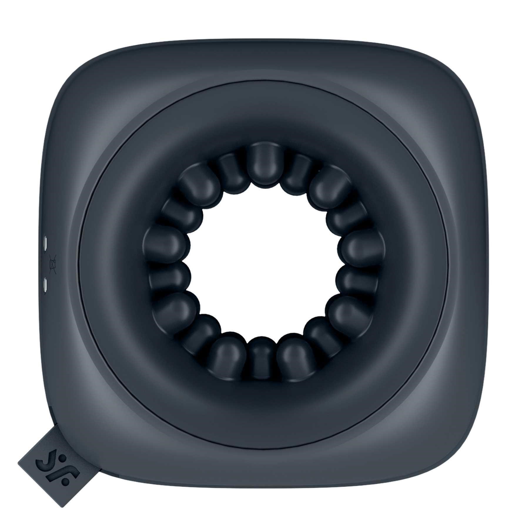 Ring Stroker Vibrating Masturbator (Black)