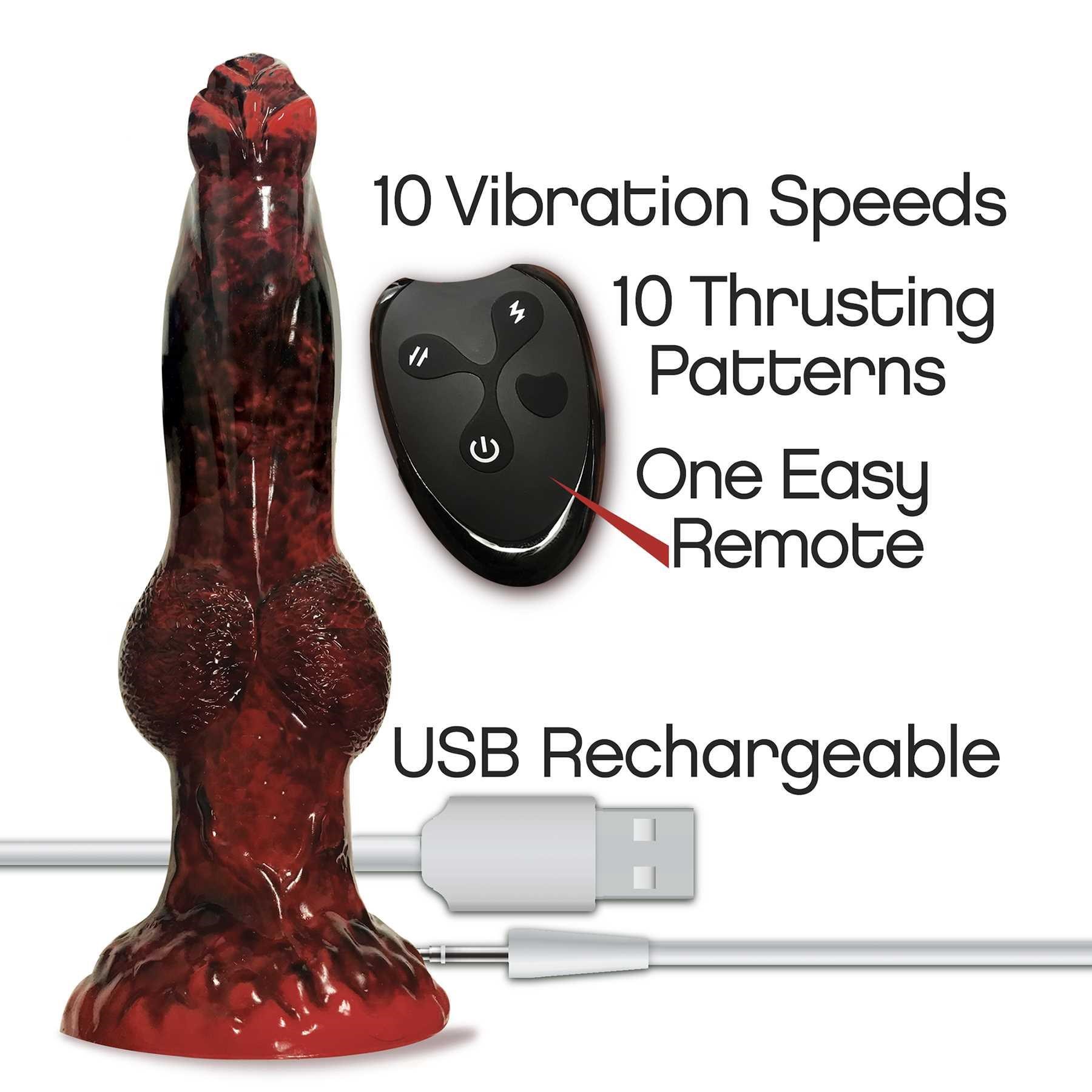 Alien Nation Fire Dragon Thrusting Dildo
