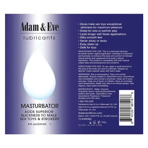 Adam & Eve Masturbator Lube