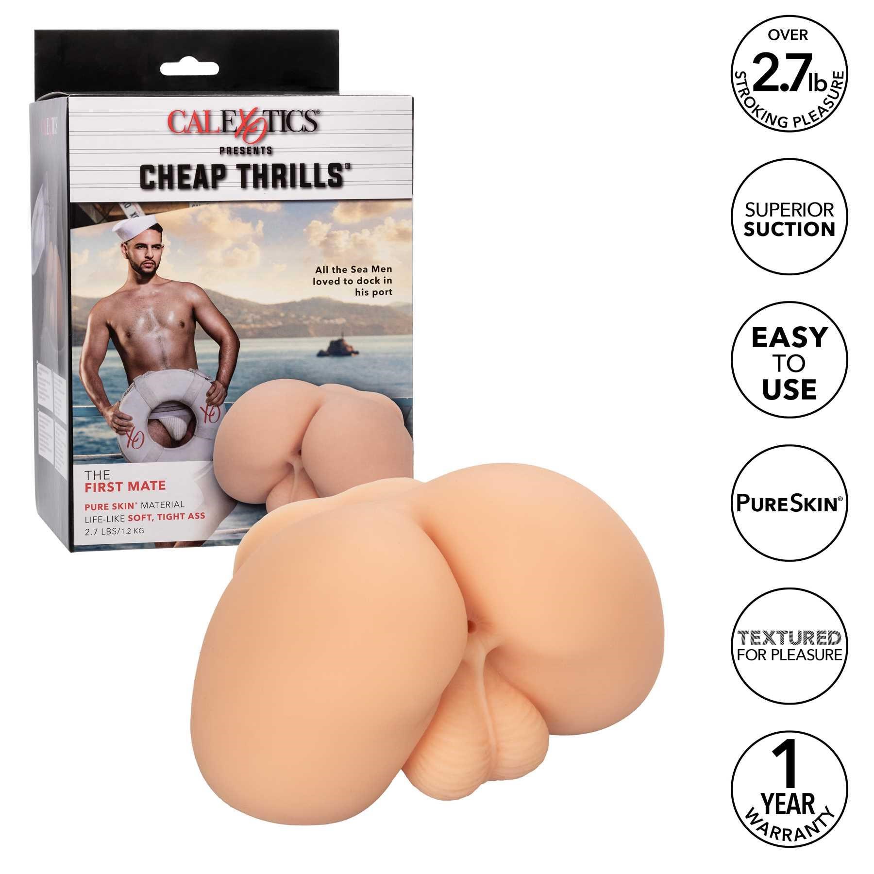 Cheap Thrills The First Mate male masturbator with product box