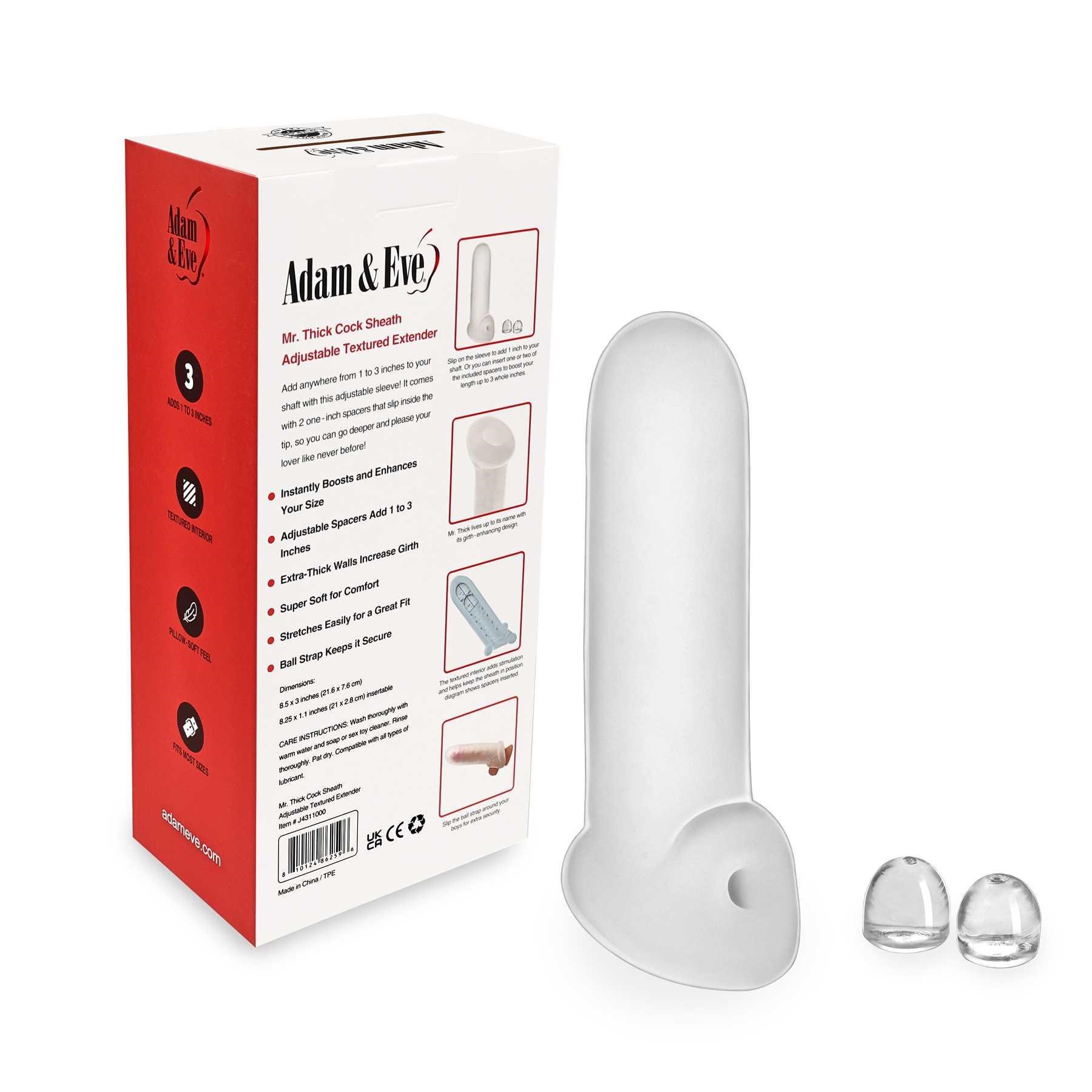 MR. THICK COCK SHEATH WITH BALL STRAP product package