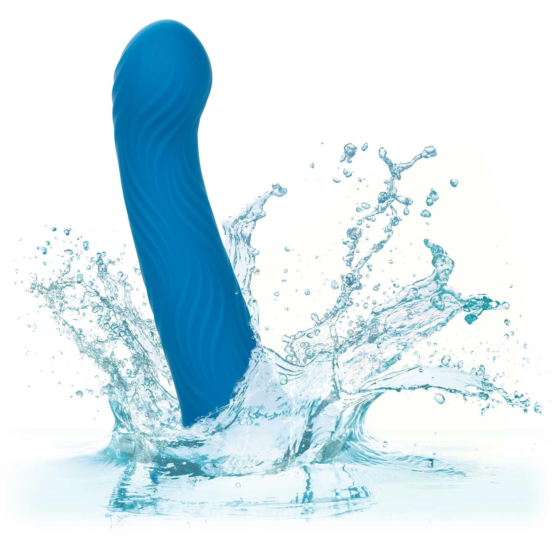 Wave Rider Ripple Liquid Silicone Dildo in water