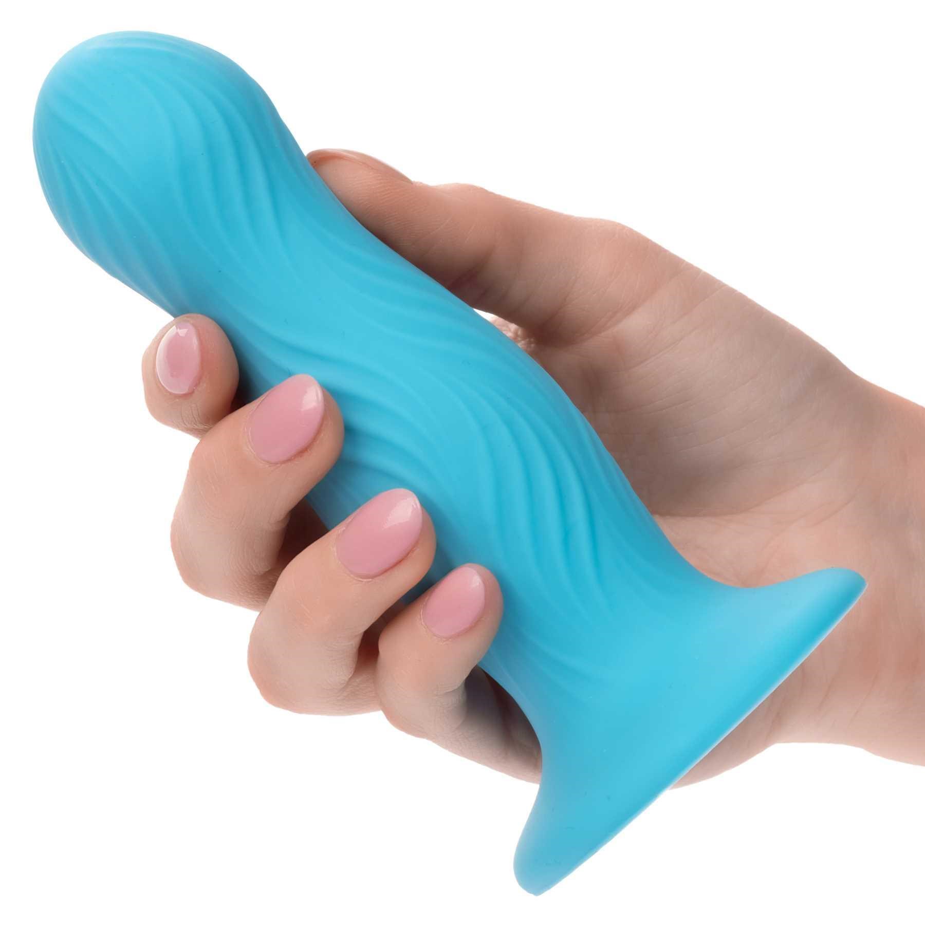 Wave Rider Swell Liquid Silicone Dildo hand held