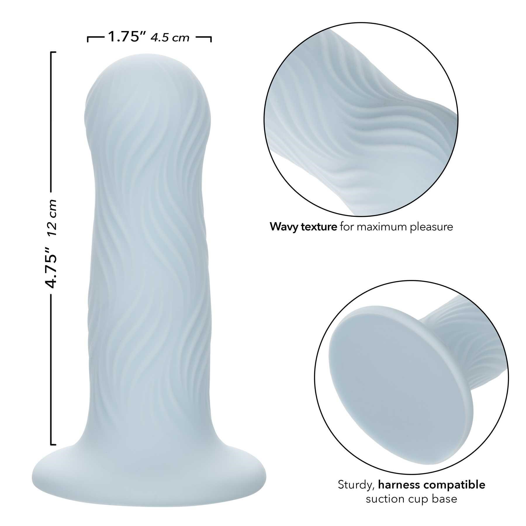 Wave Rider Foam Liquid Silicone Dildo specs